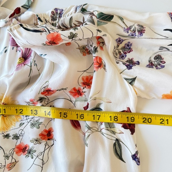 Amour Vert Clover Floral Print Silk dress Small - Picture 10 of 12